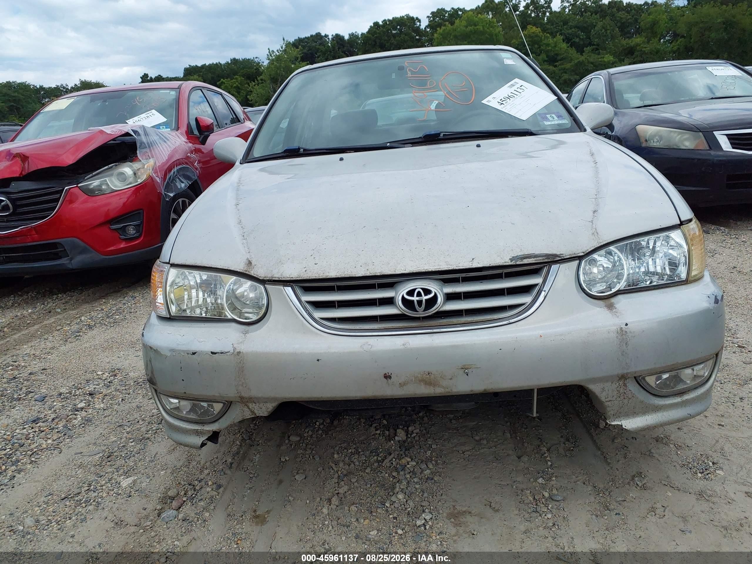 2002 Toyota Corolla S Silver vin: 2T1BR12E72C577694