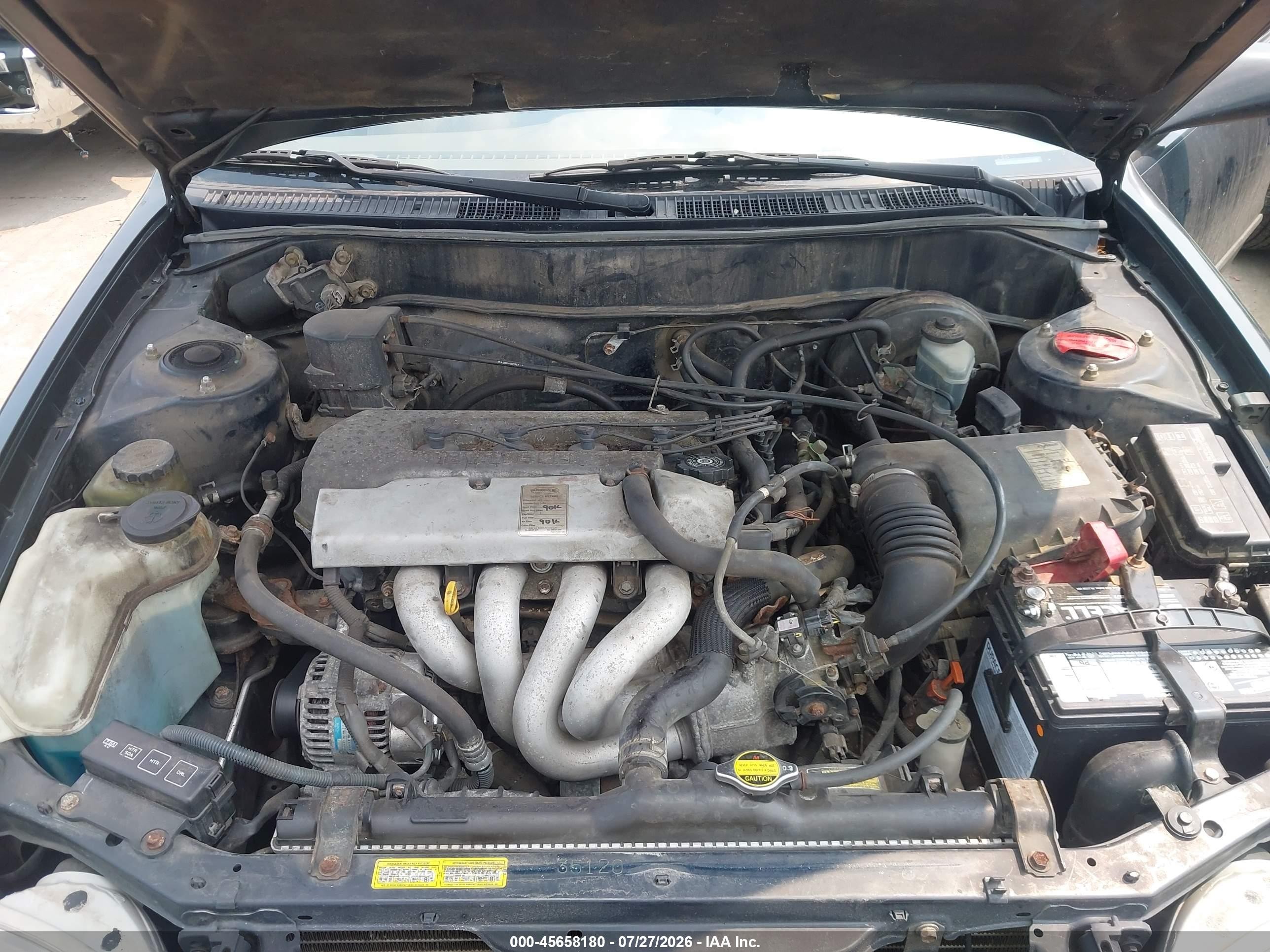 1999 Toyota Corolla Ce Green vin: 2T1BR12E7XC215226
