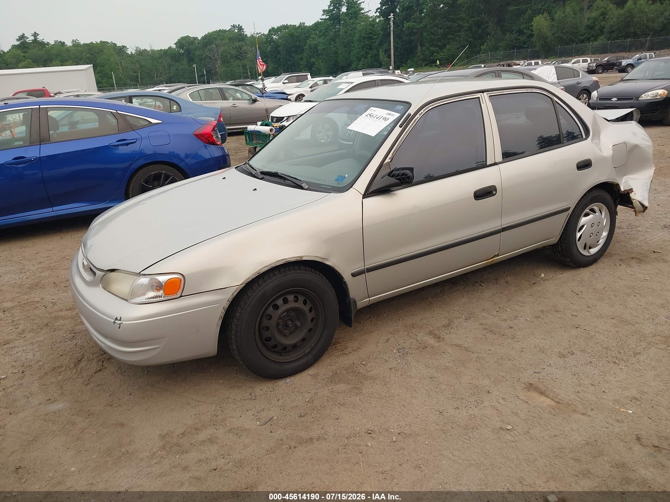 2000 Toyota Corolla Ce Tan vin: 2T1BR12E7YC339093