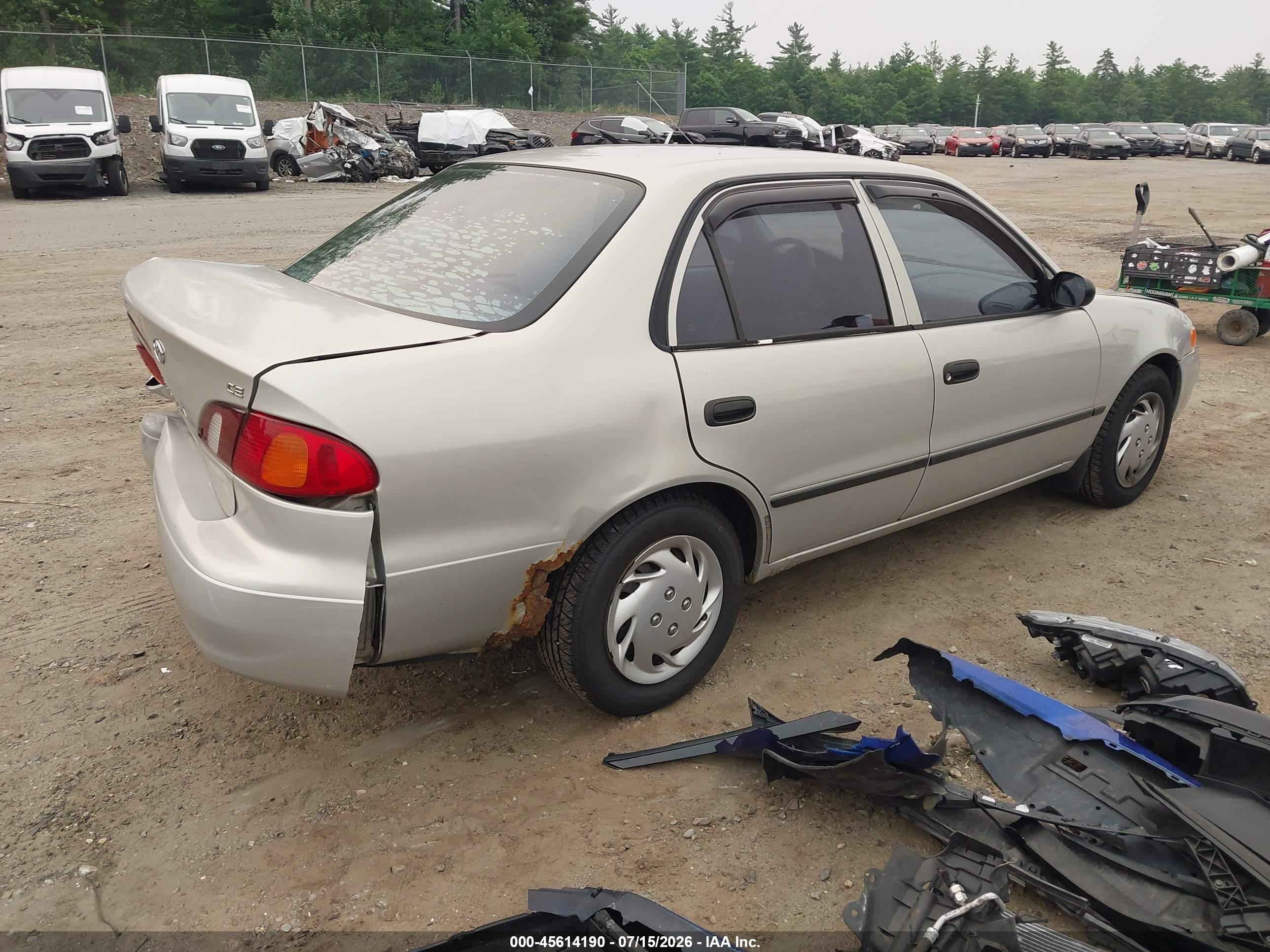 2000 Toyota Corolla Ce Tan vin: 2T1BR12E7YC339093