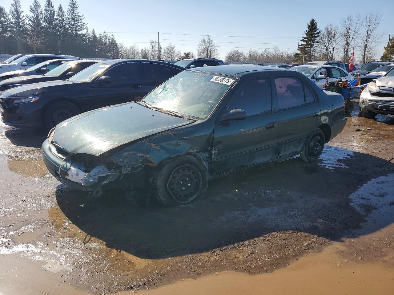 2000 Toyota Corolla Ve Green vin: 2T1BR12E7YC789214