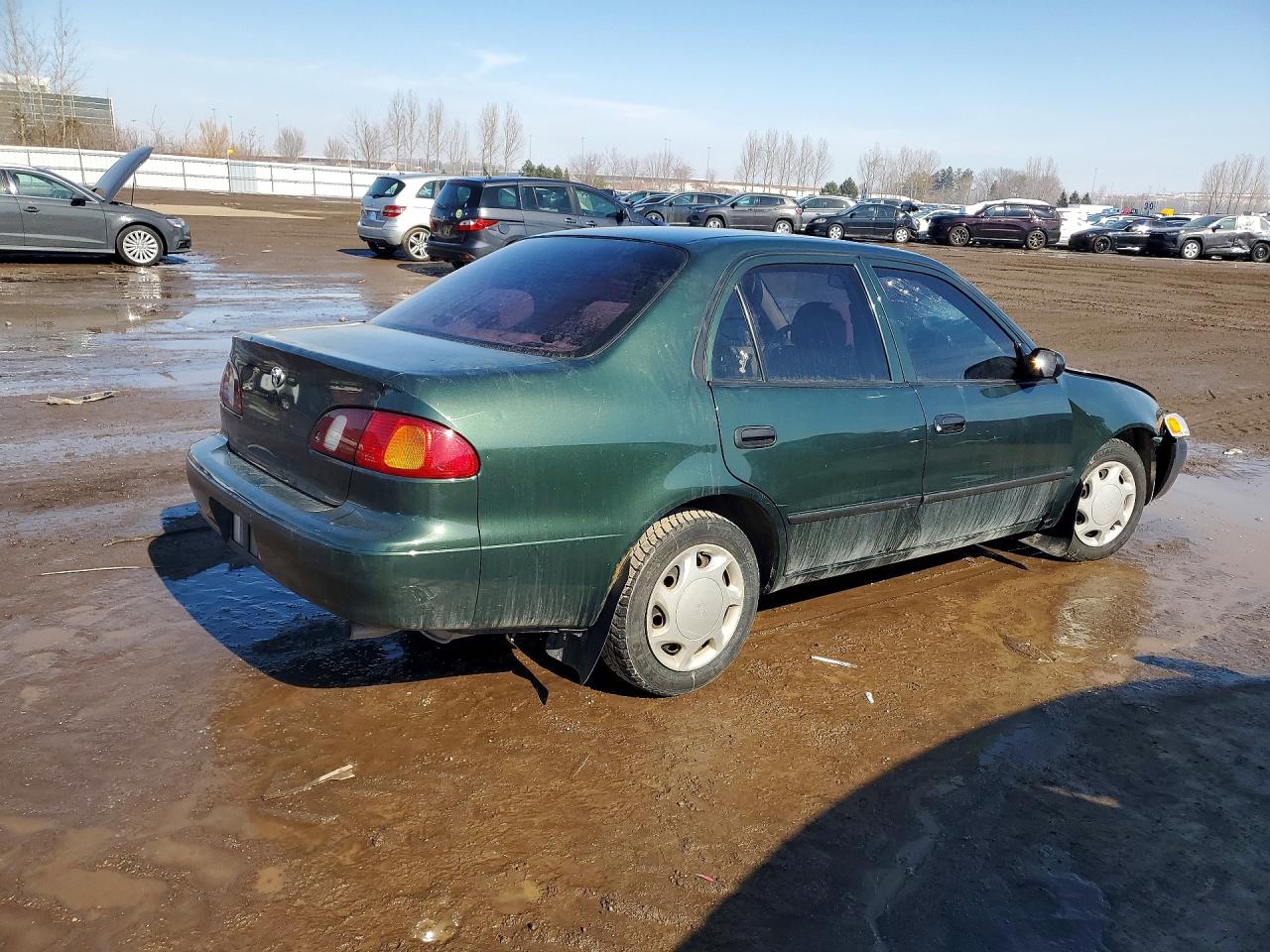 2000 Toyota Corolla Ve Green vin: 2T1BR12E7YC789214