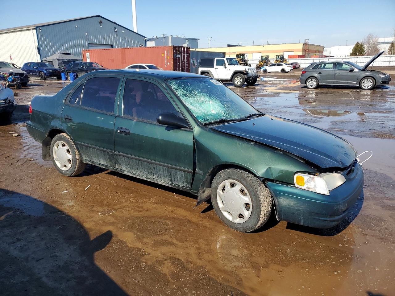 2000 Toyota Corolla Ve Green vin: 2T1BR12E7YC789214