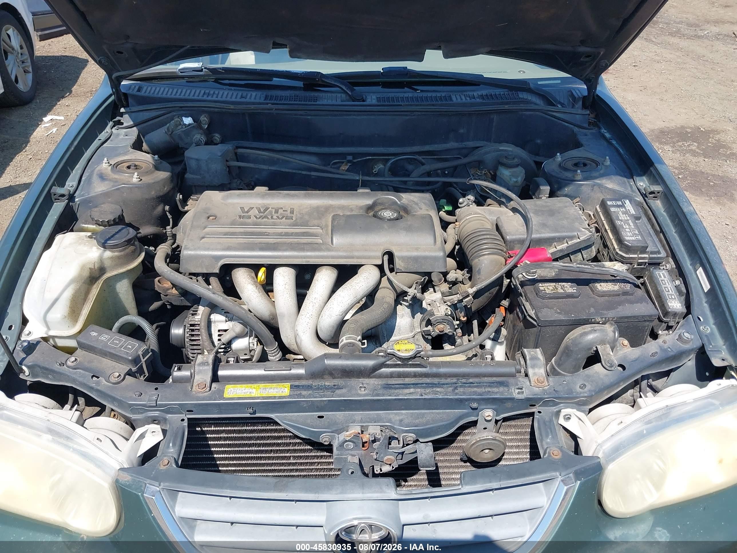 2001 Toyota Corolla Le Green vin: 2T1BR12E81C389099
