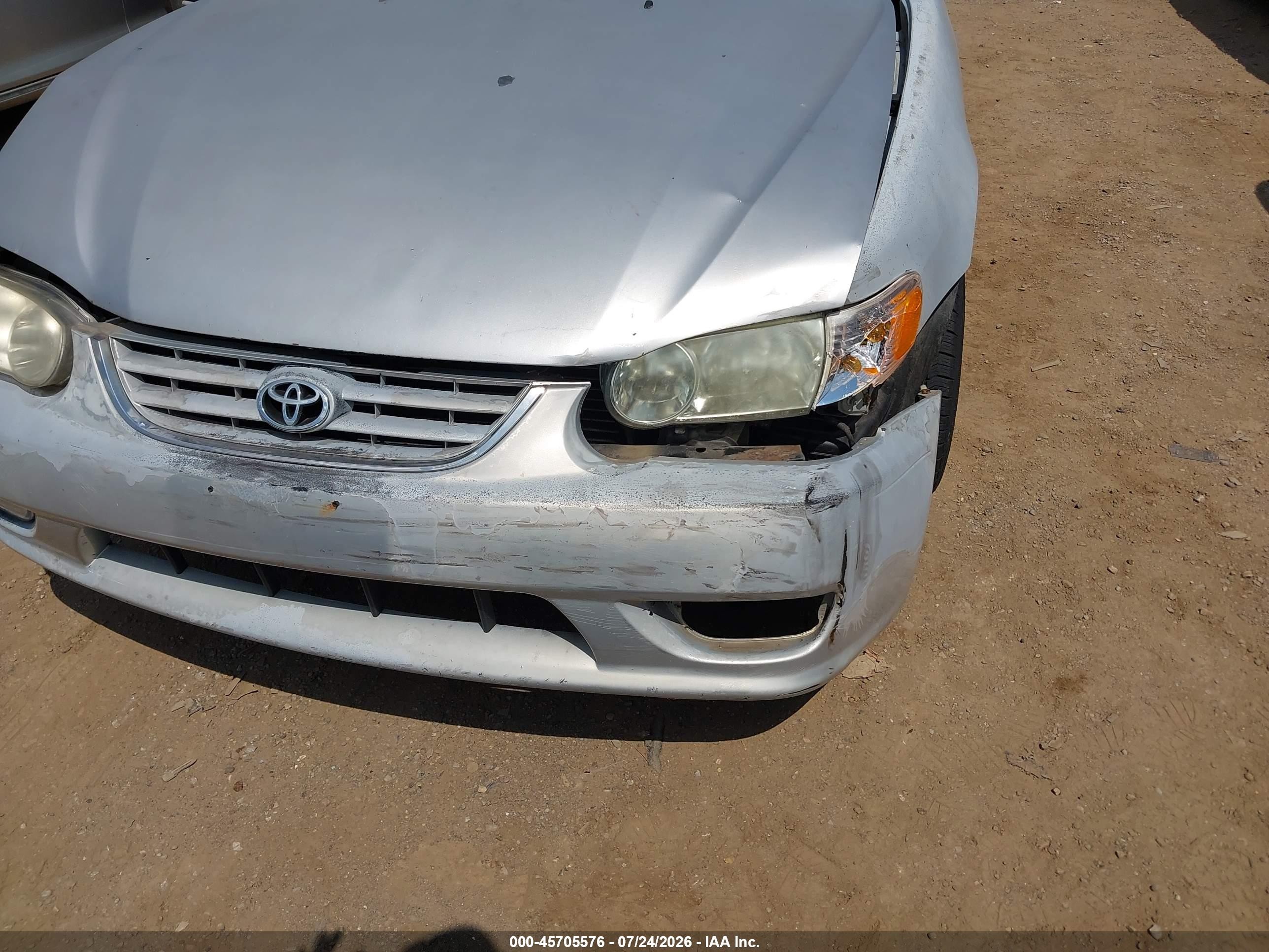 2001 Toyota Corolla S Silver vin: 2T1BR12E81C394464