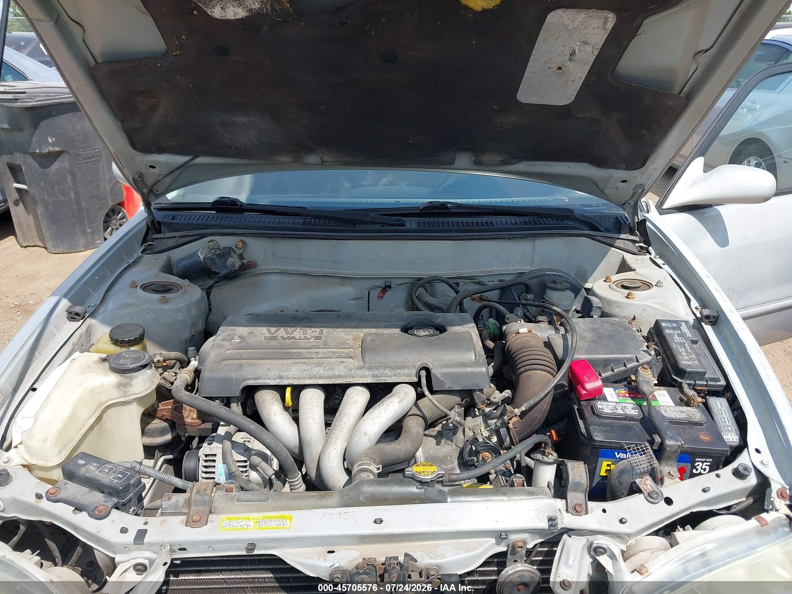 2001 Toyota Corolla S Silver vin: 2T1BR12E81C394464