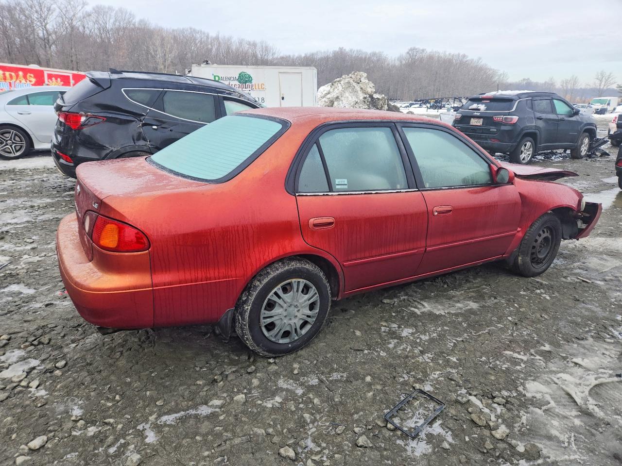 2002 Toyota Corolla Le Red vin: 2T1BR12E82C561195