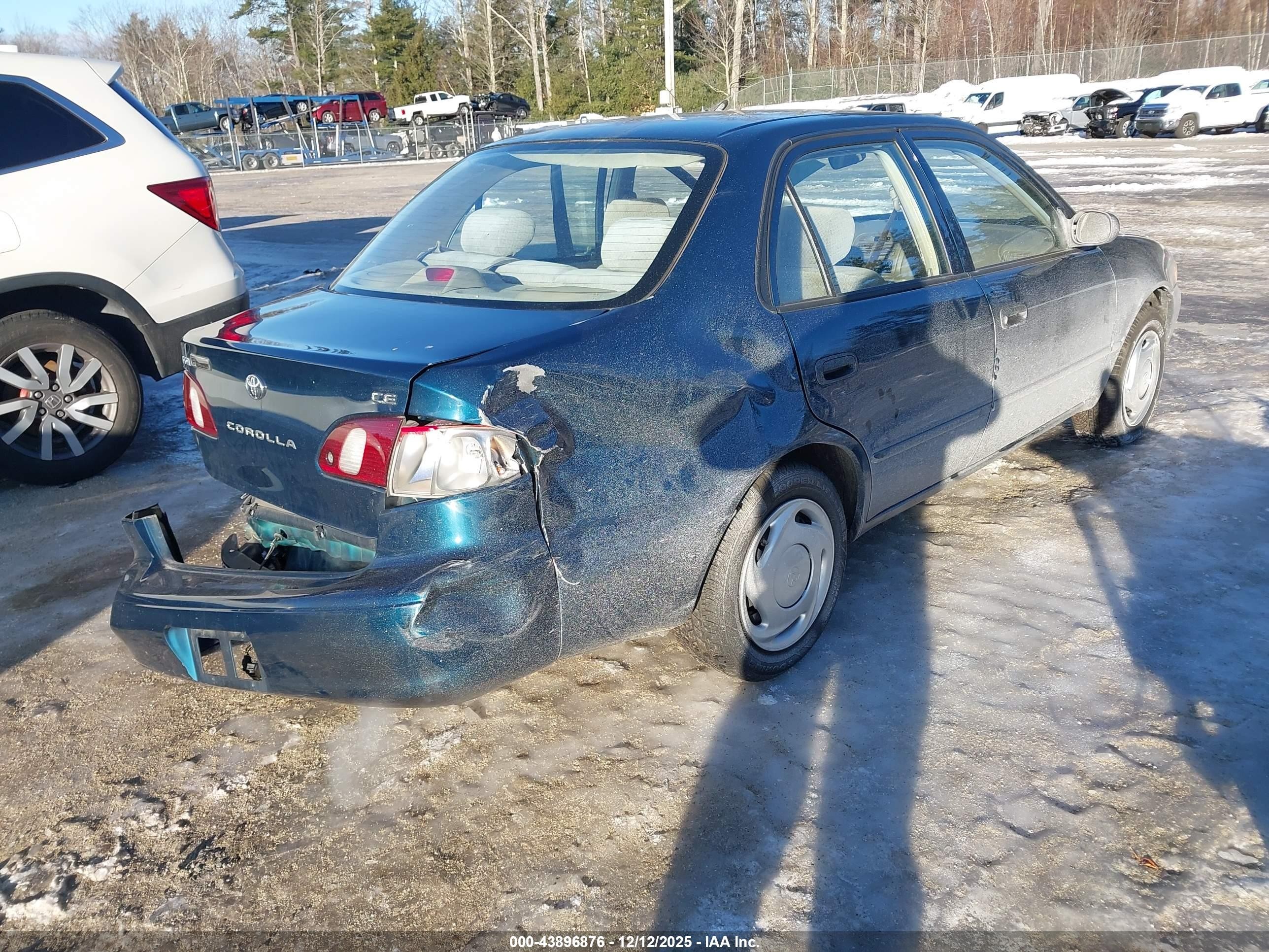 1998 Toyota Corolla Ce Blue vin: 2T1BR12E8WC061348