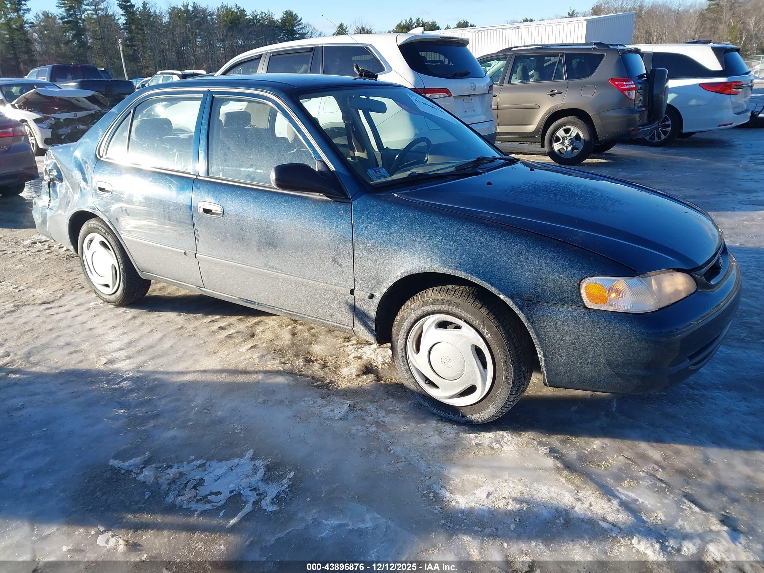 1998 Toyota Corolla Ce Blue vin: 2T1BR12E8WC061348