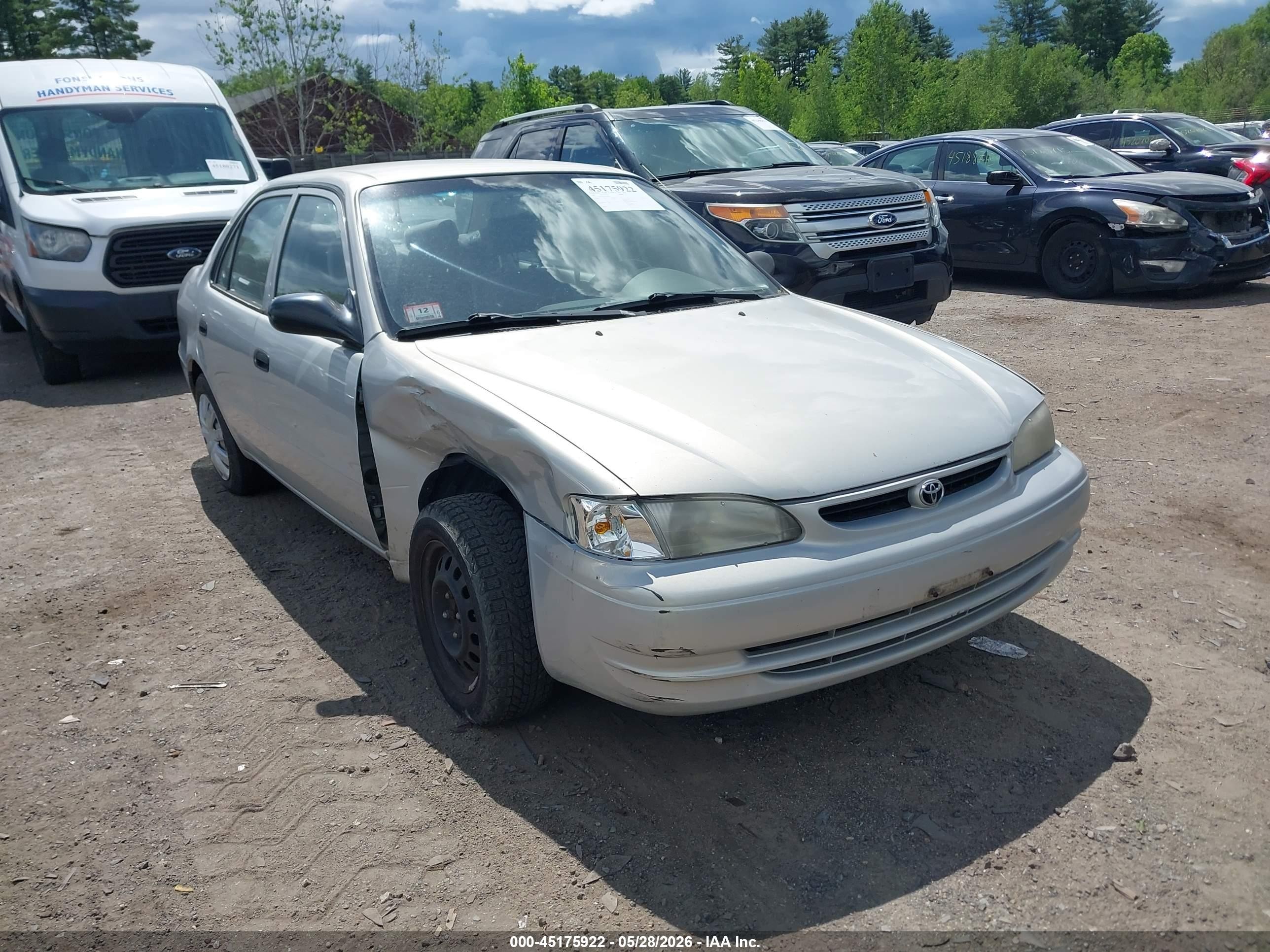 2000 Toyota Corolla Ve Gray vin: 2T1BR12E8YC279485