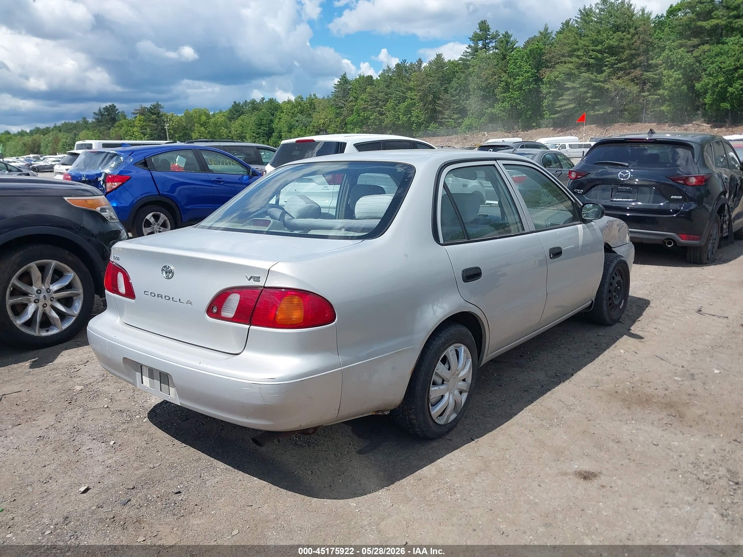 2000 Toyota Corolla Ve Gray vin: 2T1BR12E8YC279485