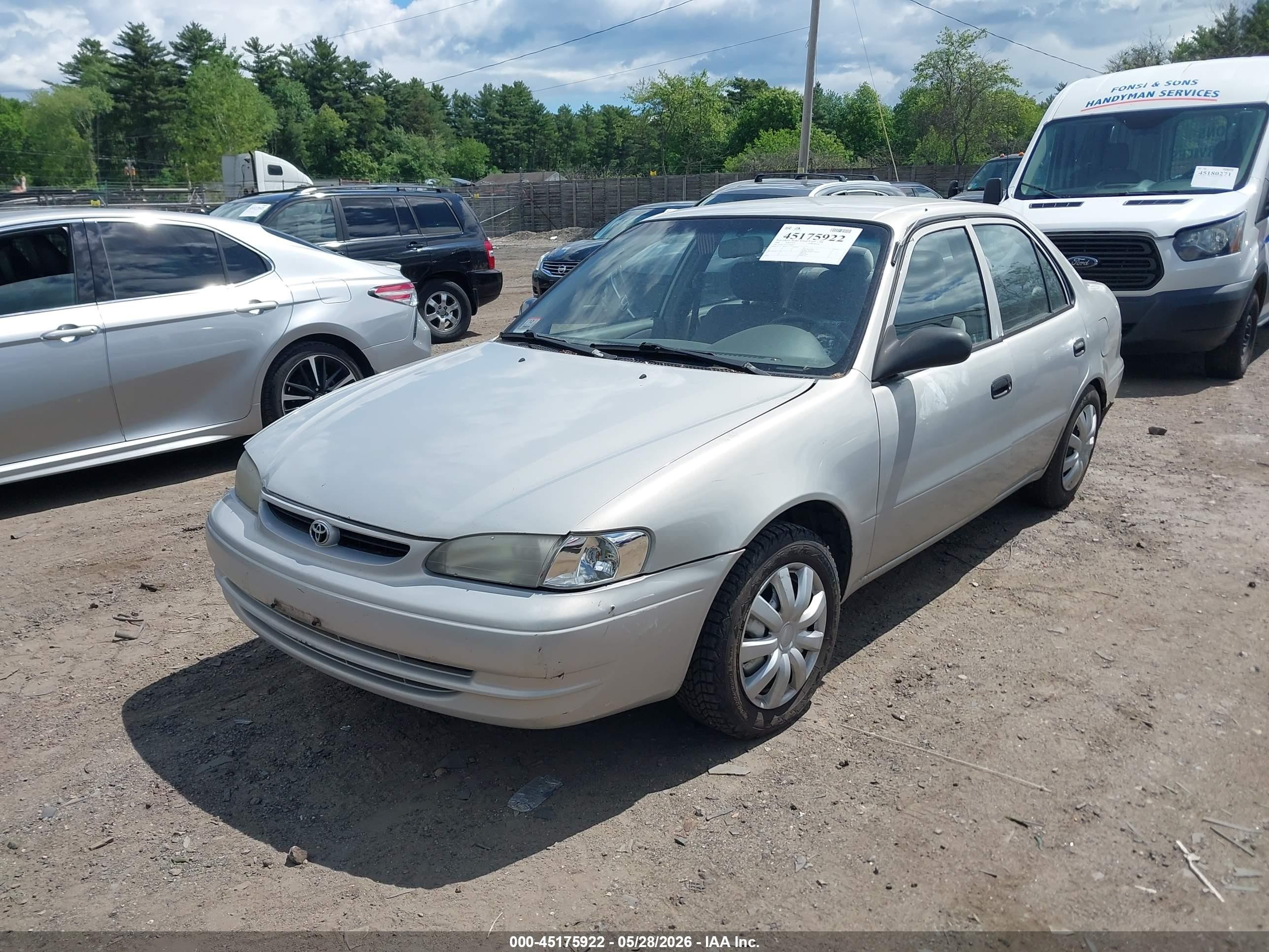 2000 Toyota Corolla Ve Gray vin: 2T1BR12E8YC279485