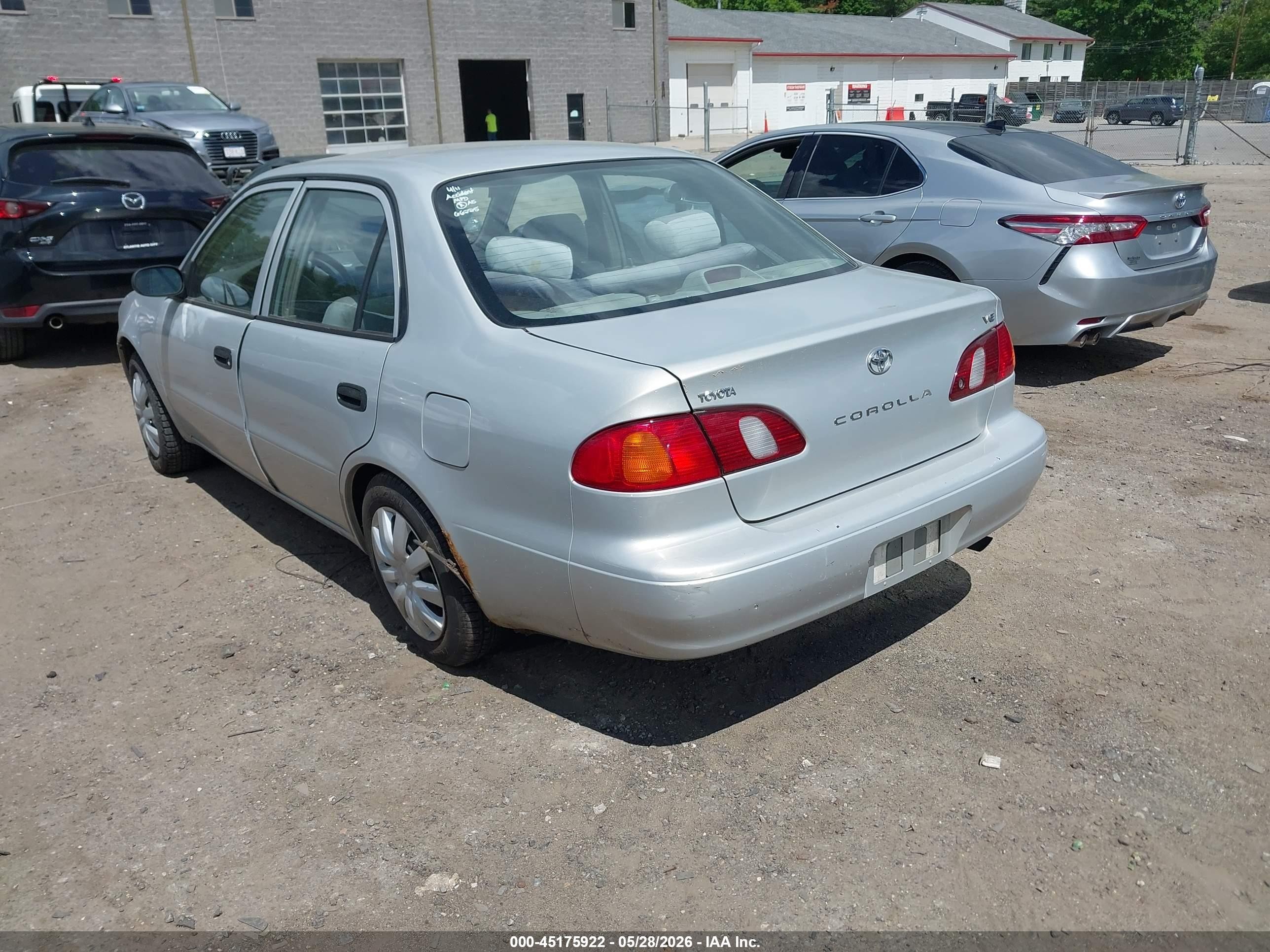 2000 Toyota Corolla Ve Gray vin: 2T1BR12E8YC279485