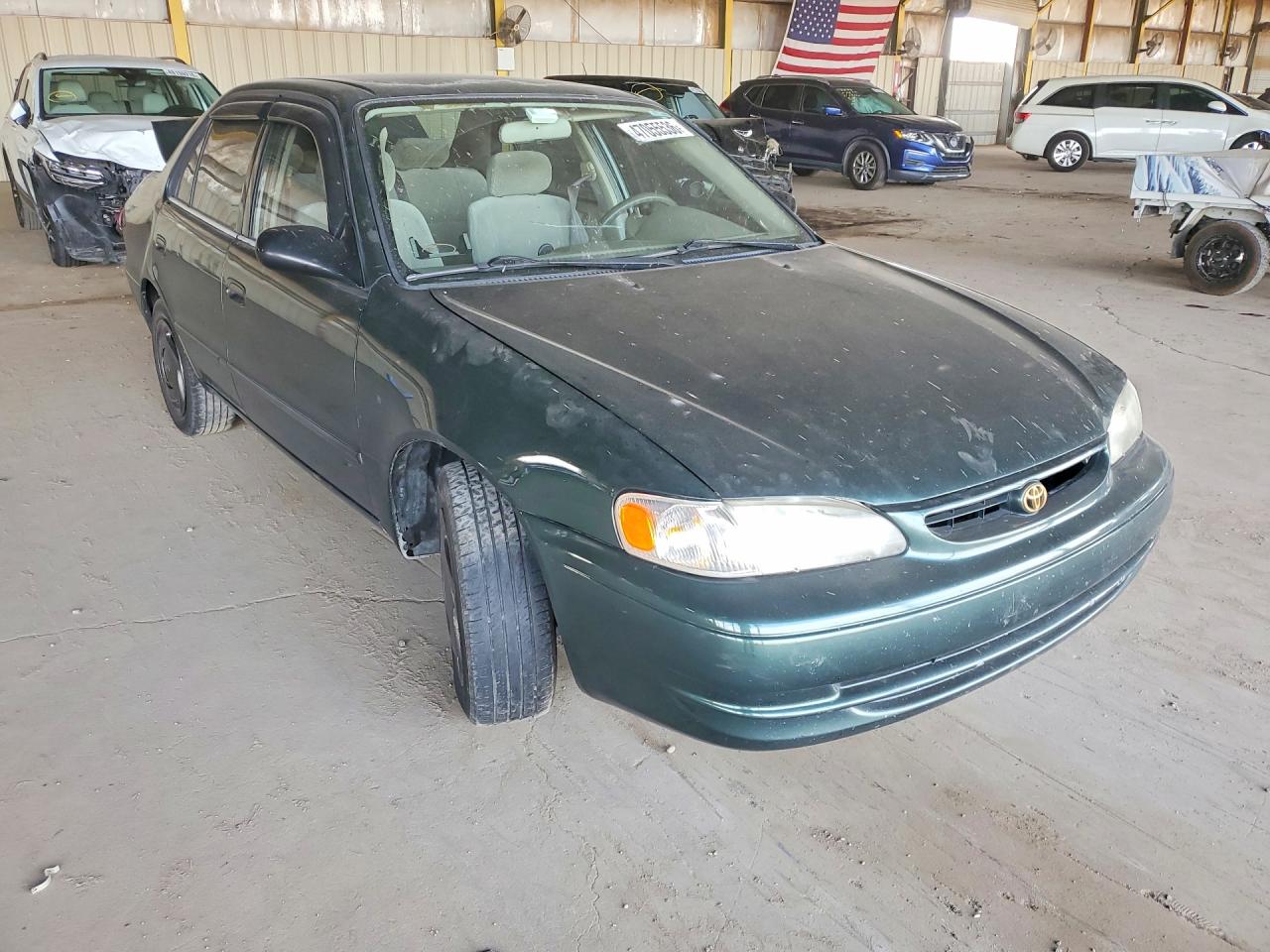 2000 Toyota Corolla Ve Green vin: 2T1BR12E8YC286940