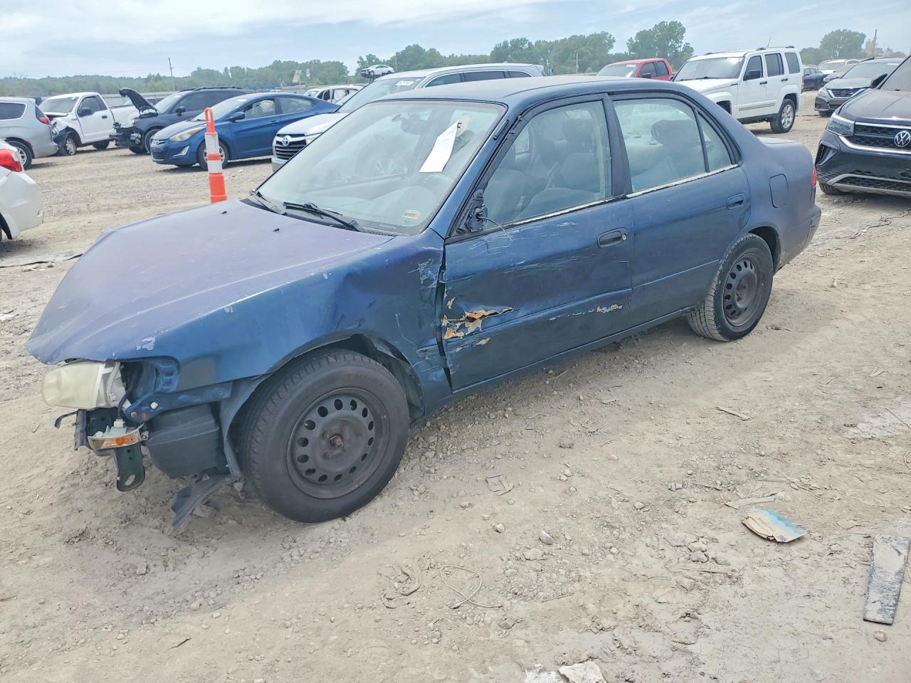 2001 Toyota Corolla Le Синий vin: 2T1BR12E91C399141