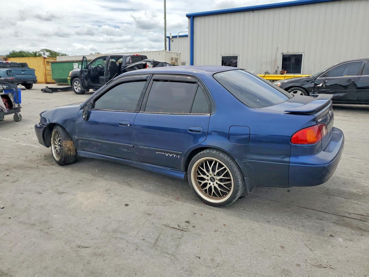 2001 Toyota Corolla S Blue vin: 2T1BR12E91C448080