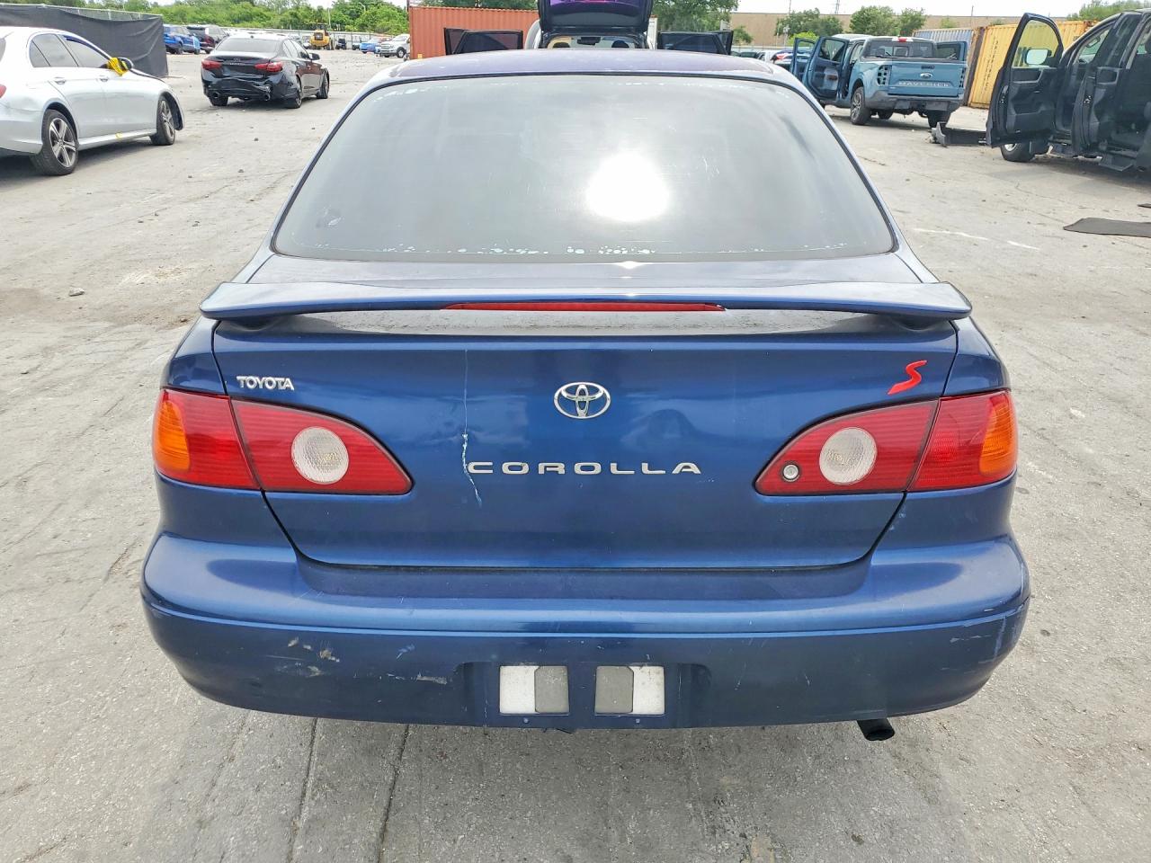 2001 Toyota Corolla S Blue vin: 2T1BR12E91C448080