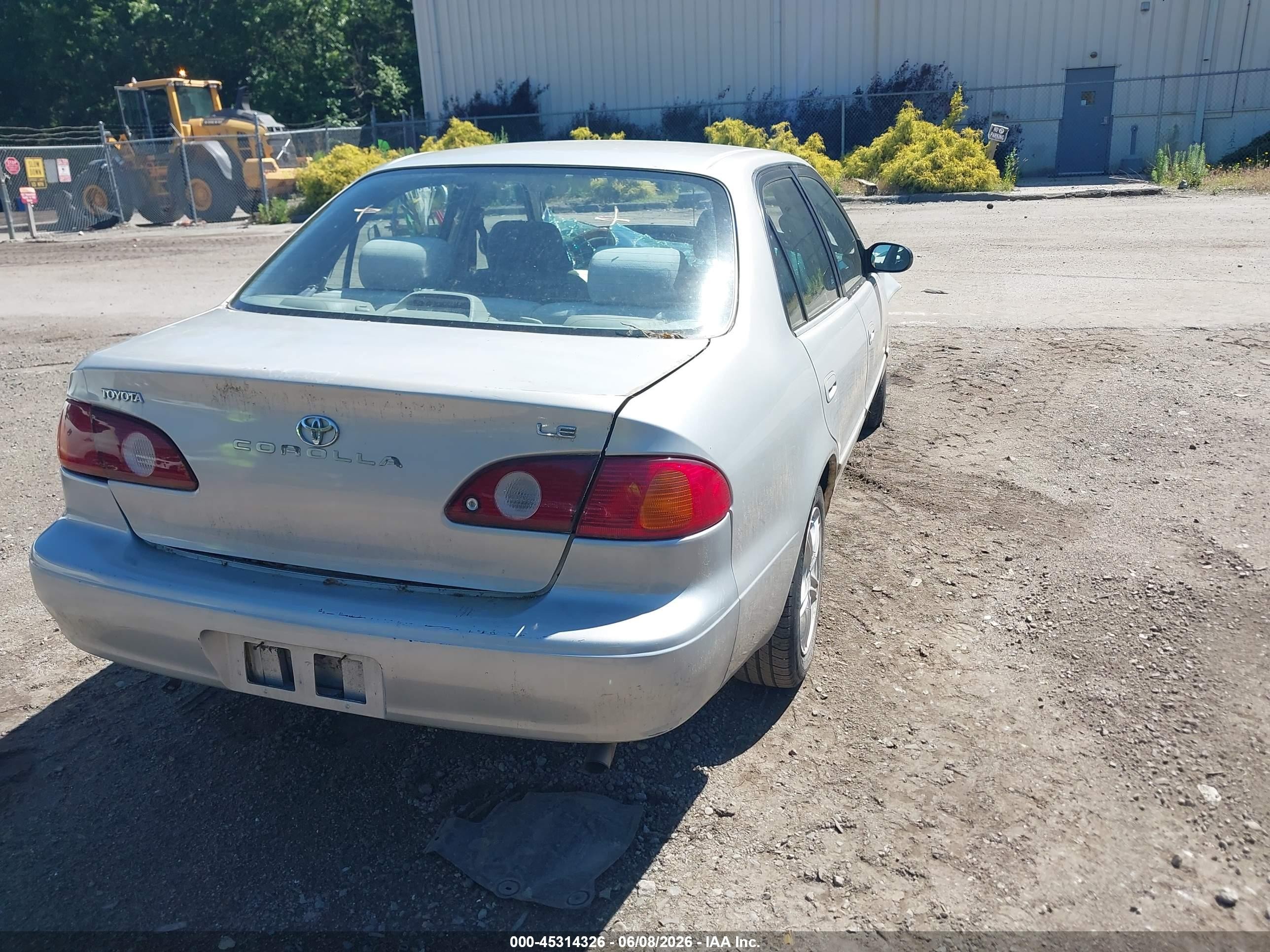 2001 Toyota Corolla Le Gray vin: 2T1BR12E91C466143