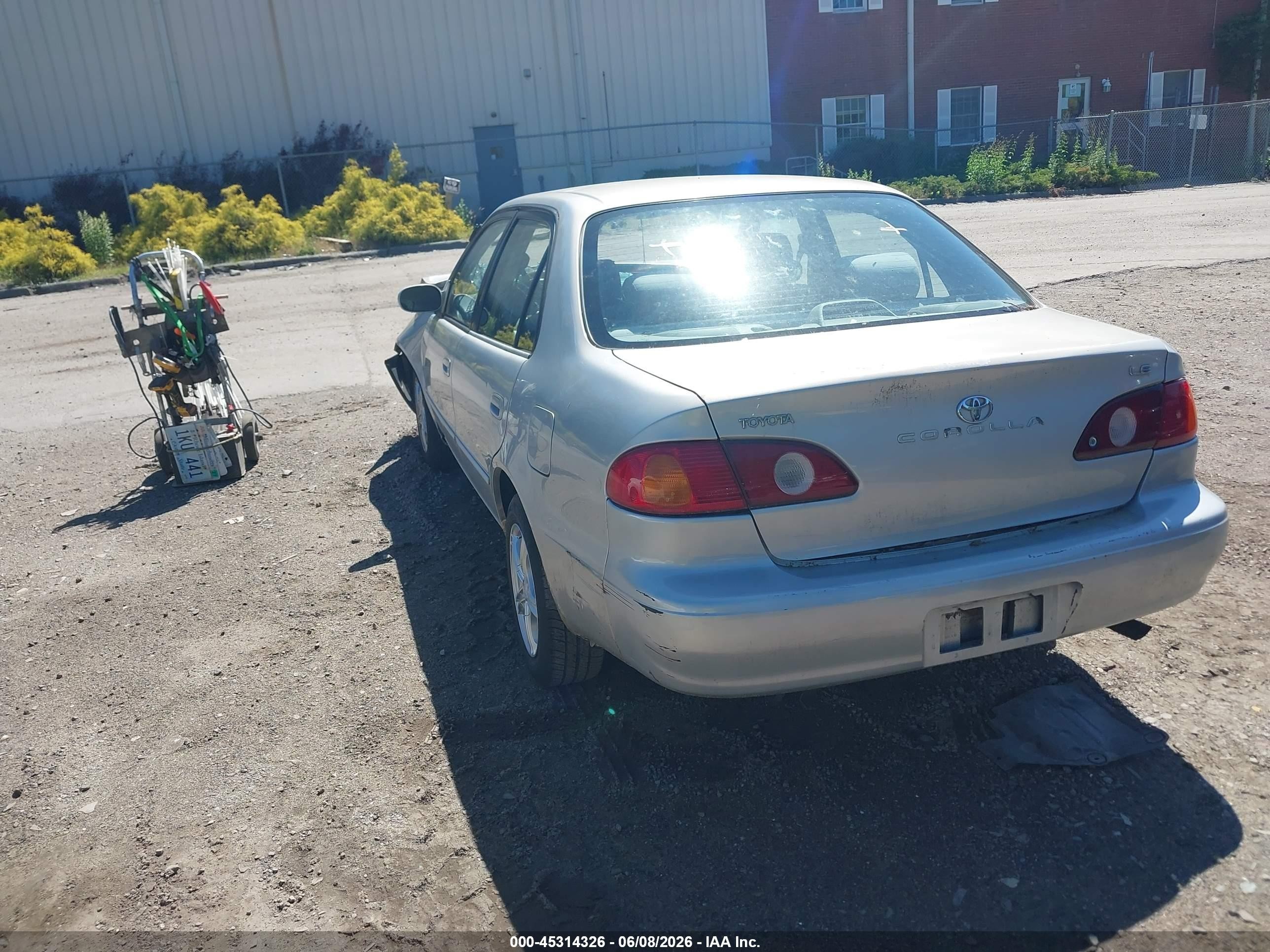2001 Toyota Corolla Le Gray vin: 2T1BR12E91C466143
