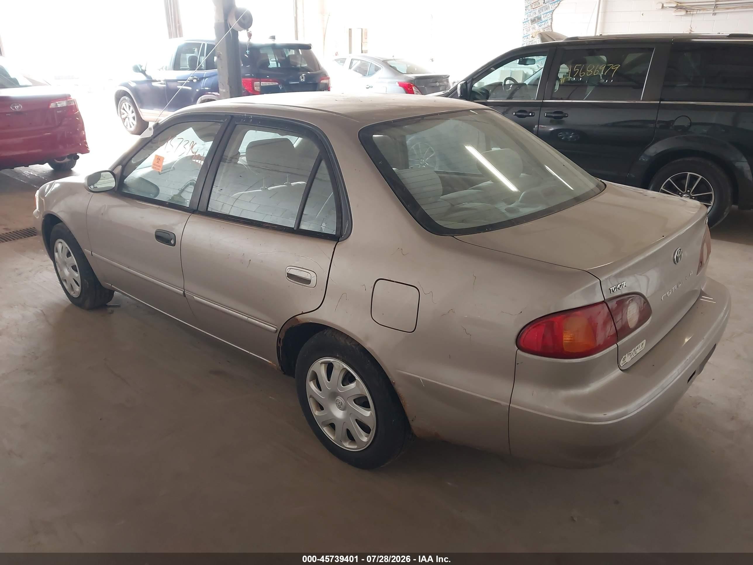 2002 Toyota Corolla Le Gray vin: 2T1BR12E92C518856