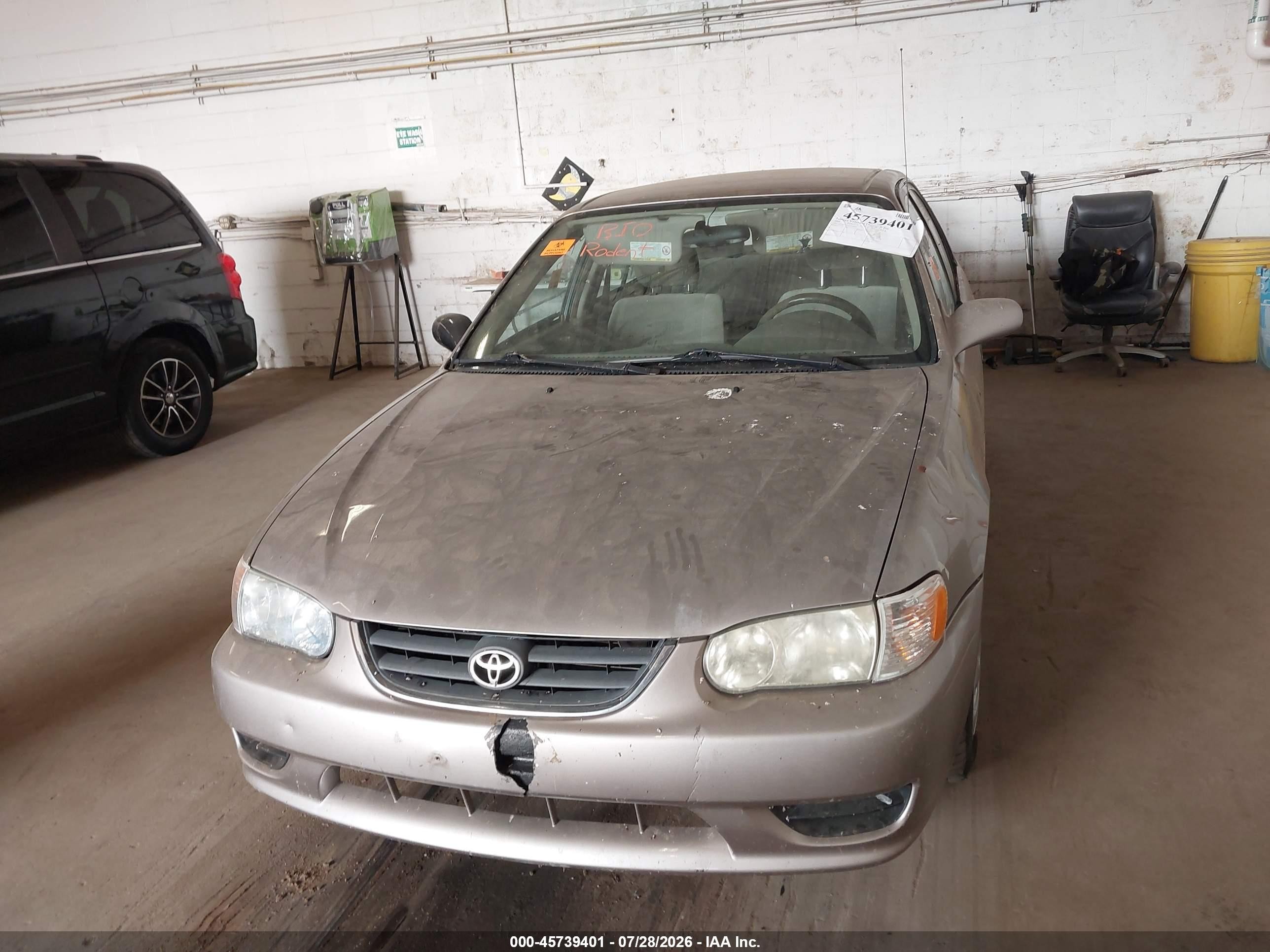 2002 Toyota Corolla Le Gray vin: 2T1BR12E92C518856