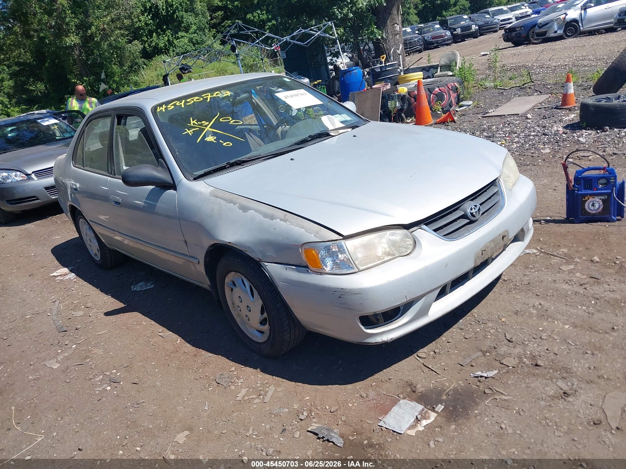 2002 Toyota Corolla Le Silver vin: 2T1BR12E92C541215