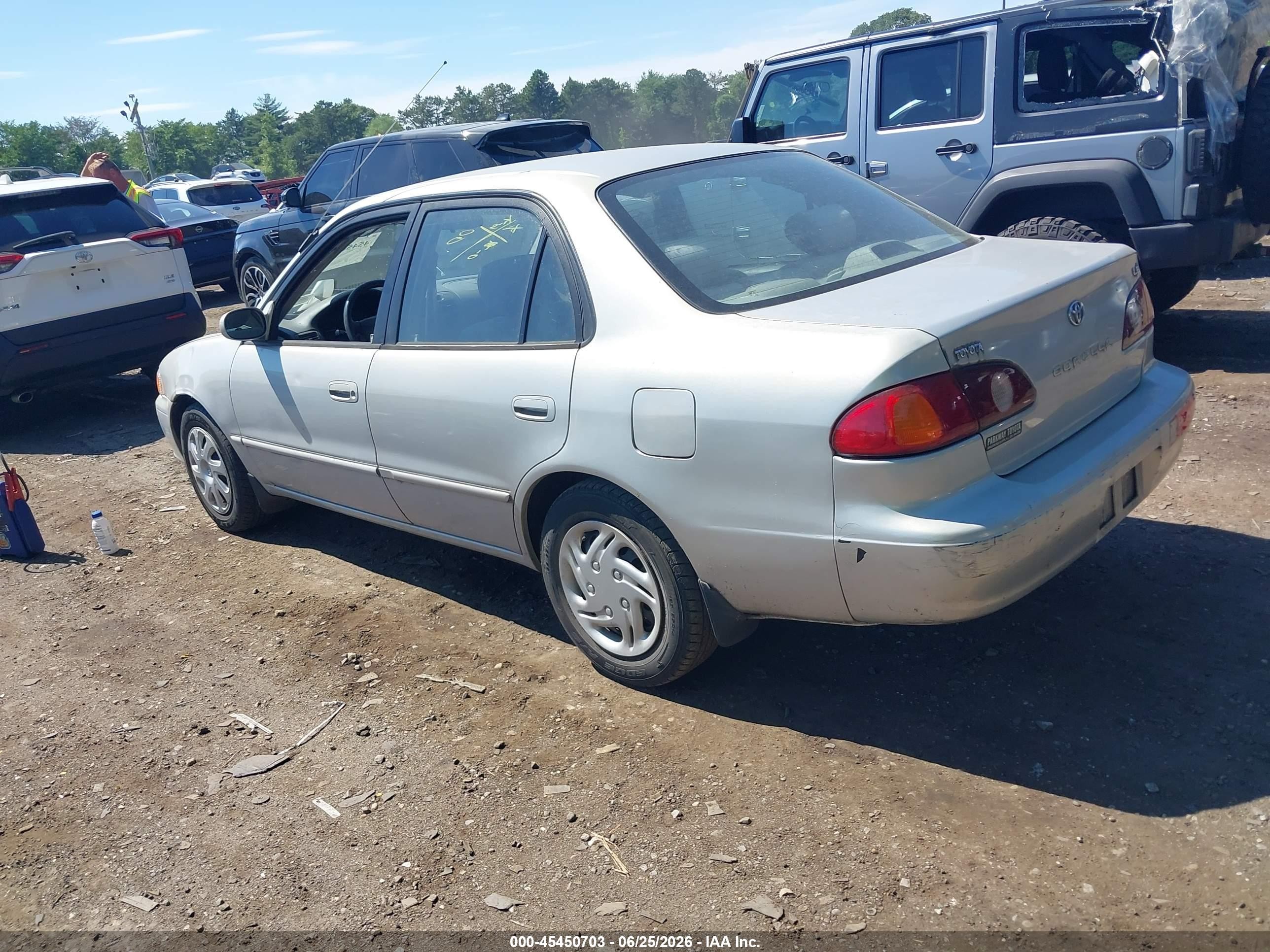 2002 Toyota Corolla Le Silver vin: 2T1BR12E92C541215