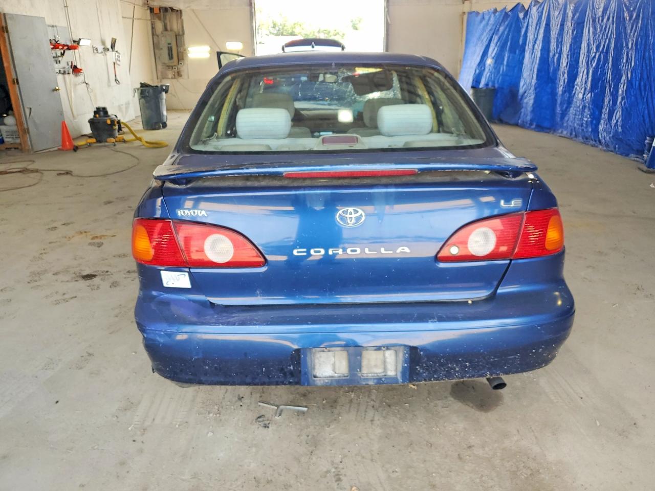 2002 Toyota Corolla Le Blue vin: 2T1BR12E92C545782