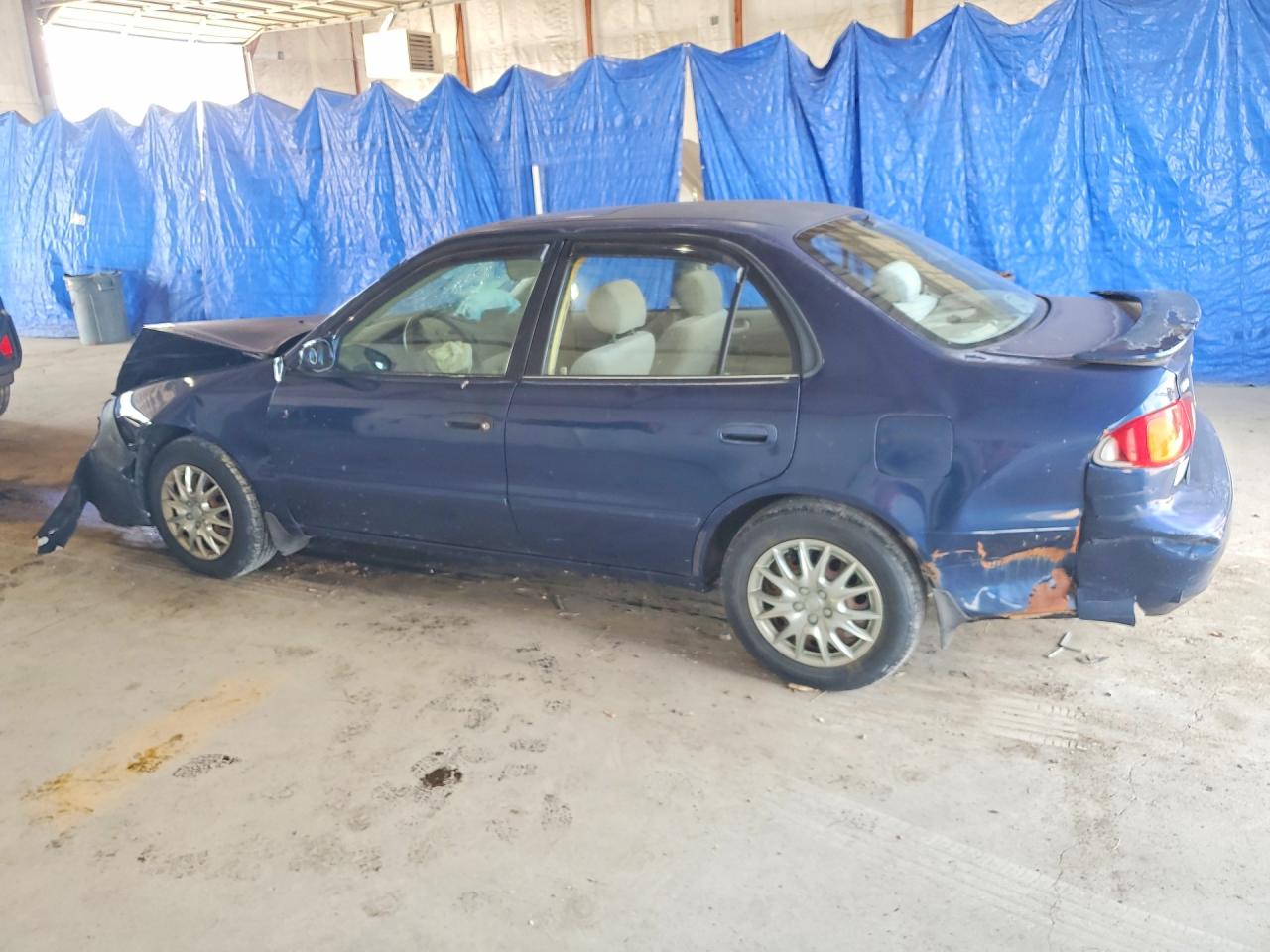 2002 Toyota Corolla Le Blue vin: 2T1BR12E92C545782