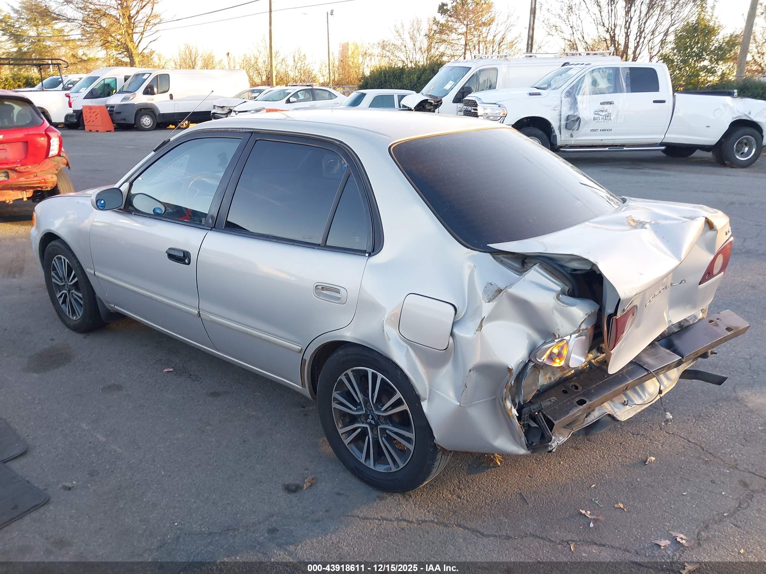 2002 Toyota Corolla Le Серебряный vin: 2T1BR12E92C549072