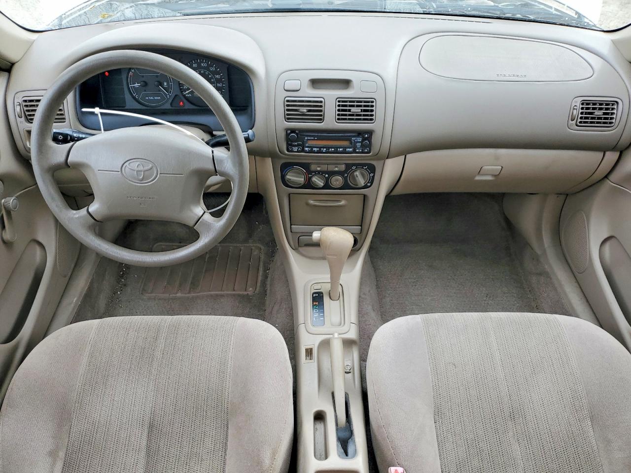 2002 Toyota Corolla Ce Tan vin: 2T1BR12E92C881643