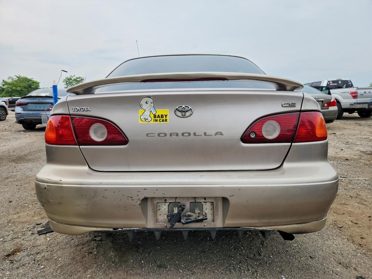 1998 Toyota Corolla Ve Beige vin: 2T1BR12E9WC091295