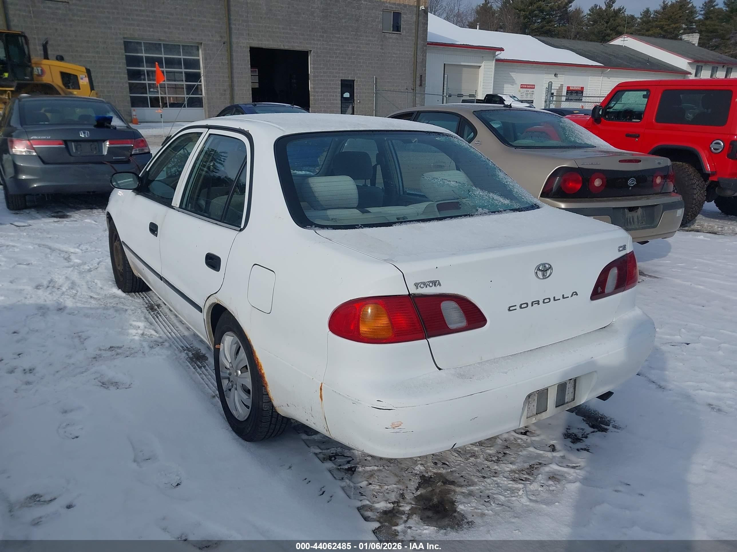 2000 Toyota Corolla Ce Белый vin: 2T1BR12E9YC263411