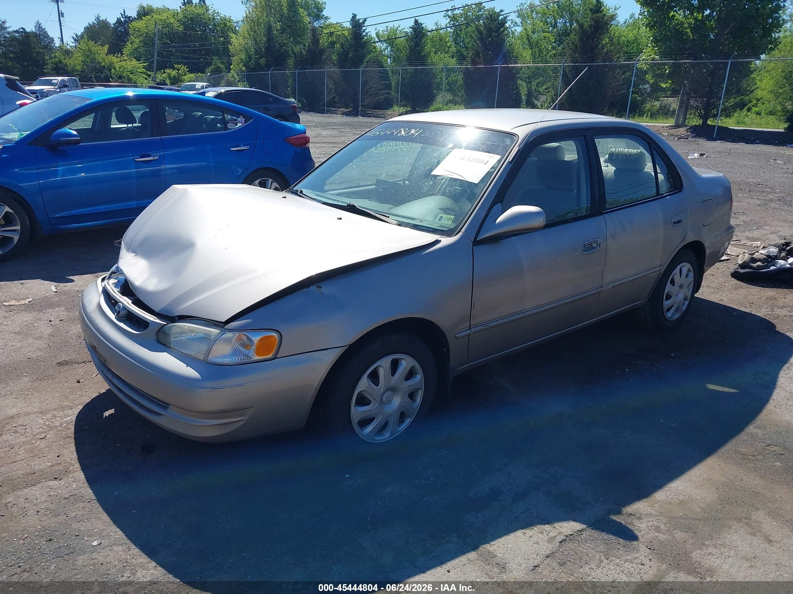 2000 Toyota Corolla Le Beige vin: 2T1BR12E9YC267927