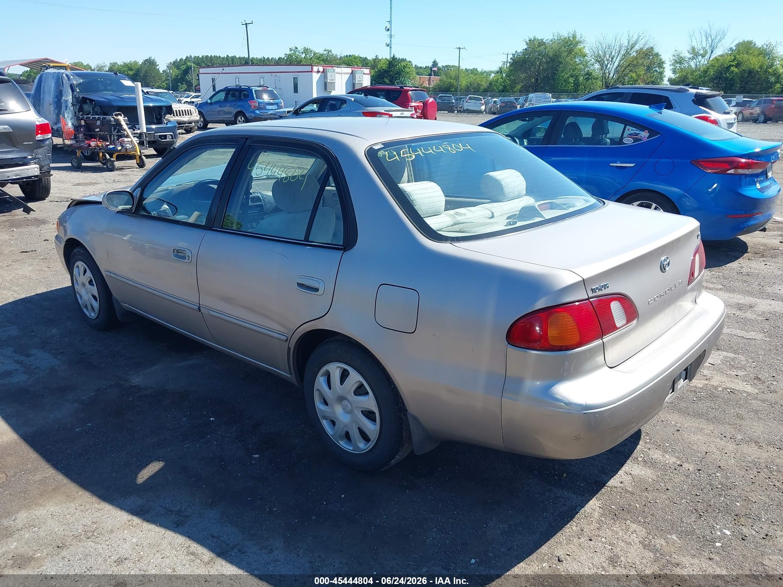 2000 Toyota Corolla Le Beige vin: 2T1BR12E9YC267927