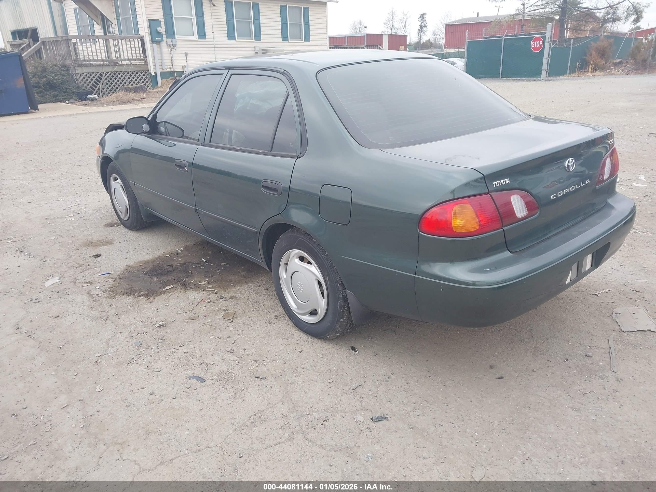 2000 Toyota Corolla Ce Green vin: 2T1BR12E9YC340343