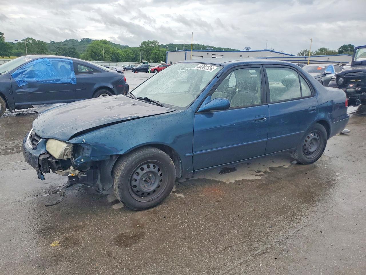 2001 Toyota Corolla Le Blue vin: 2T1BR12EX1C503782