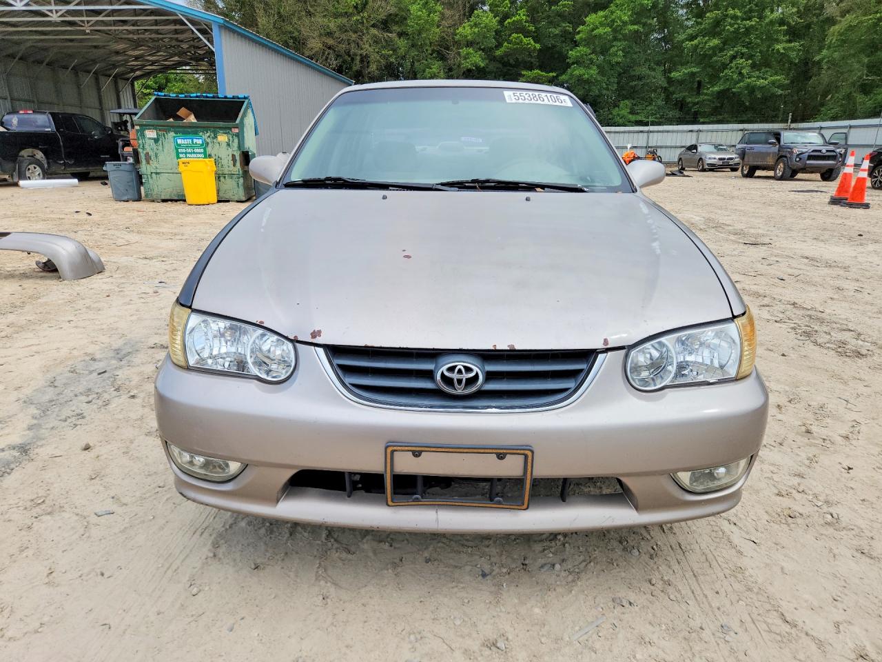 2001 Toyota Corolla Ce Beige vin: 2T1BR12EX1C833034