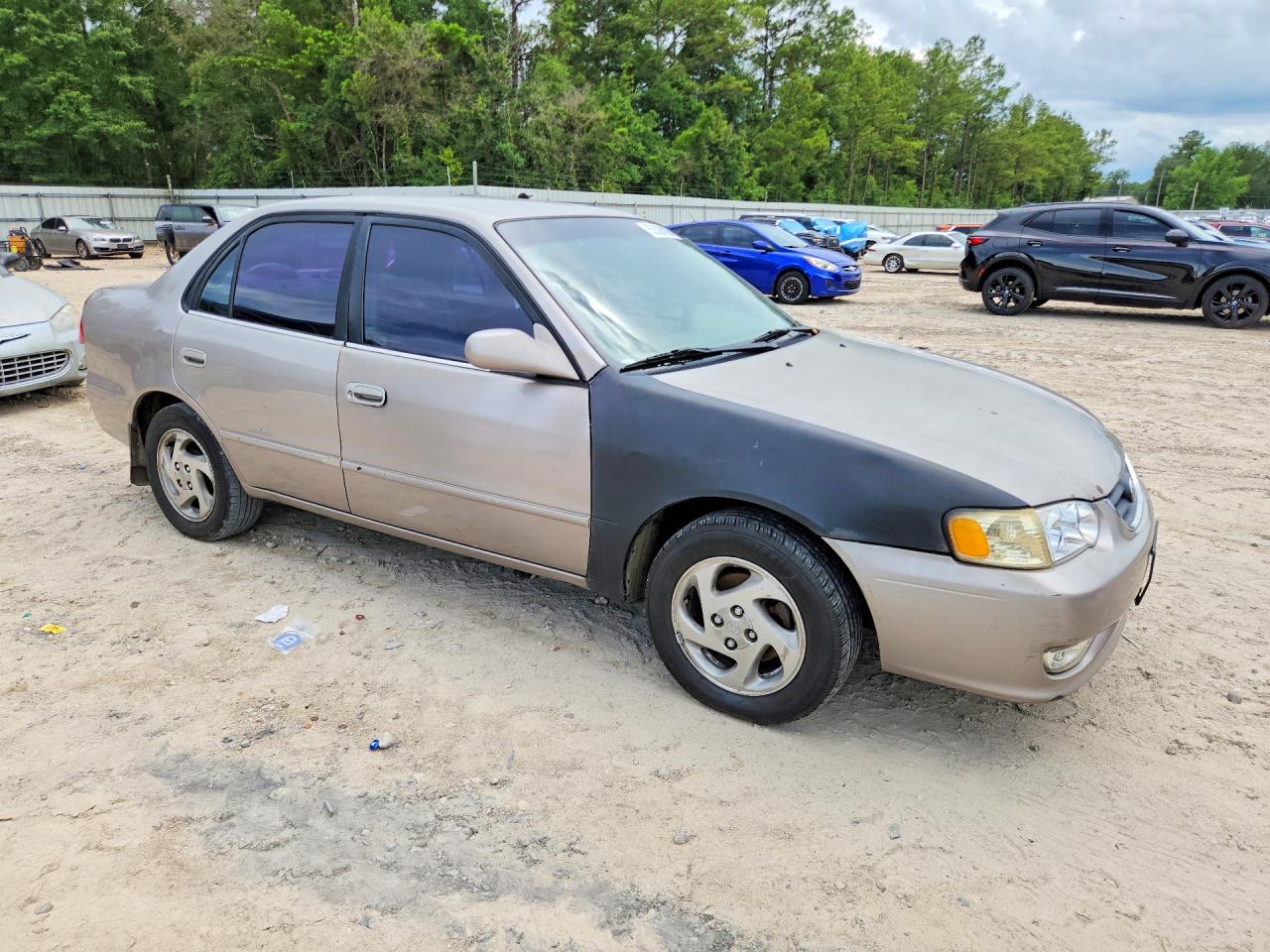 2001 Toyota Corolla Ce Beige vin: 2T1BR12EX1C833034