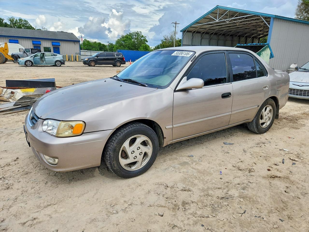 2001 Toyota Corolla Ce Бежевый vin: 2T1BR12EX1C833034