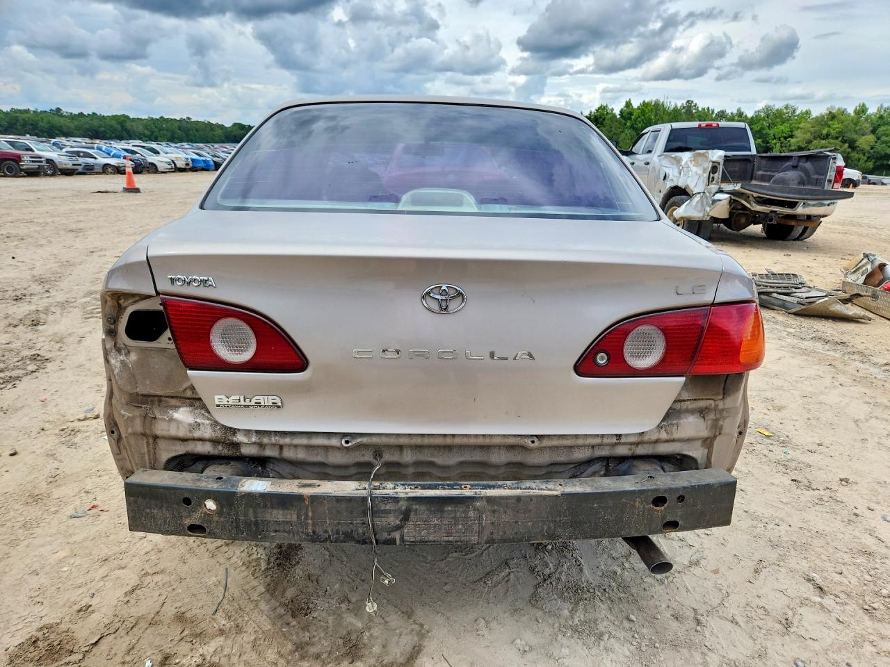 2001 Toyota Corolla Ce Beige vin: 2T1BR12EX1C833034