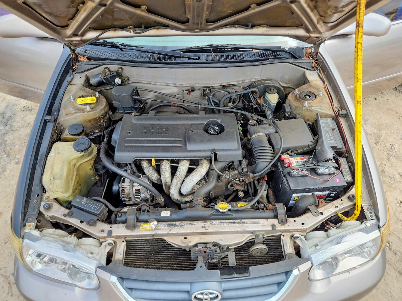 2001 Toyota Corolla Ce Beige vin: 2T1BR12EX1C833034