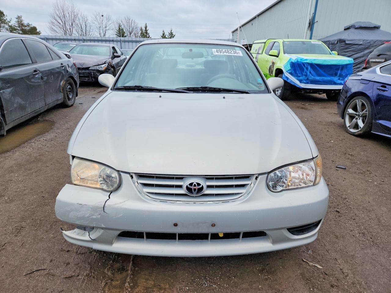 2001 Toyota Corolla Ce Silver vin: 2T1BR12EX1C833843