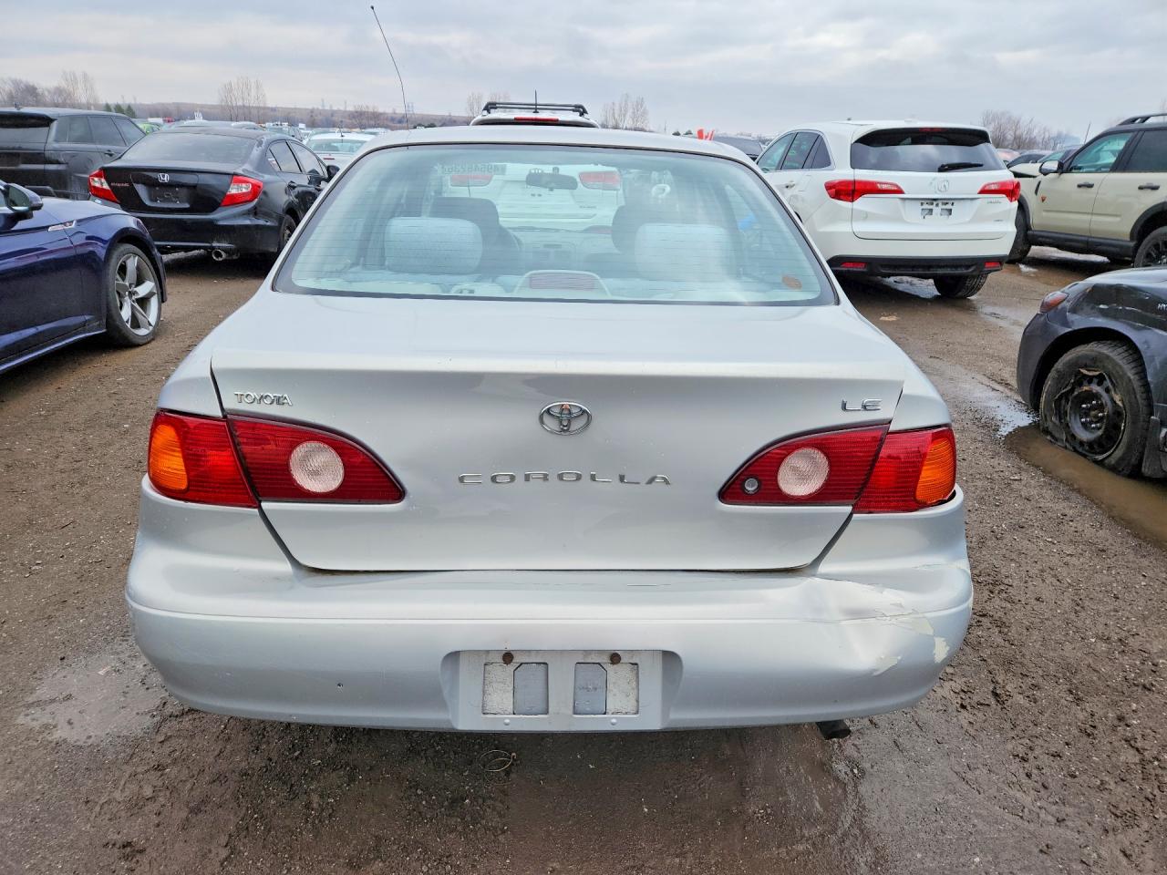 2001 Toyota Corolla Ce Silver vin: 2T1BR12EX1C833843