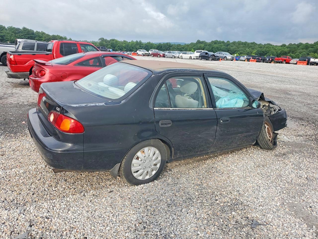 2002 Toyota Corolla Ce Black vin: 2T1BR12EX2C527517