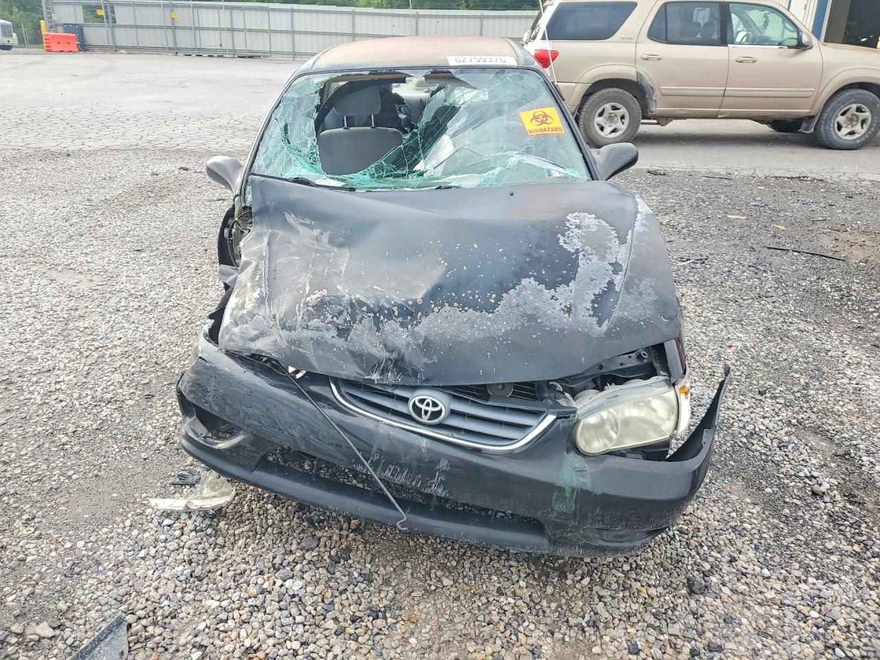 2002 Toyota Corolla Ce Black vin: 2T1BR12EX2C527517