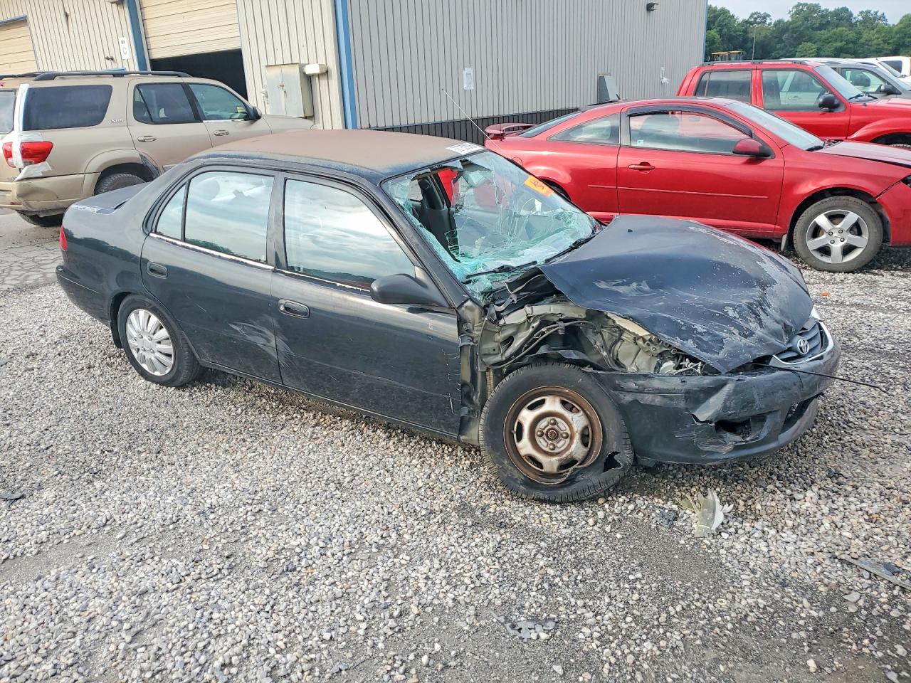 2002 Toyota Corolla Ce Black vin: 2T1BR12EX2C527517