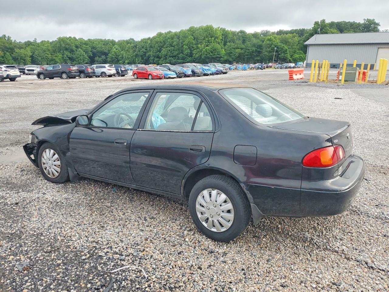 2002 Toyota Corolla Ce Black vin: 2T1BR12EX2C527517