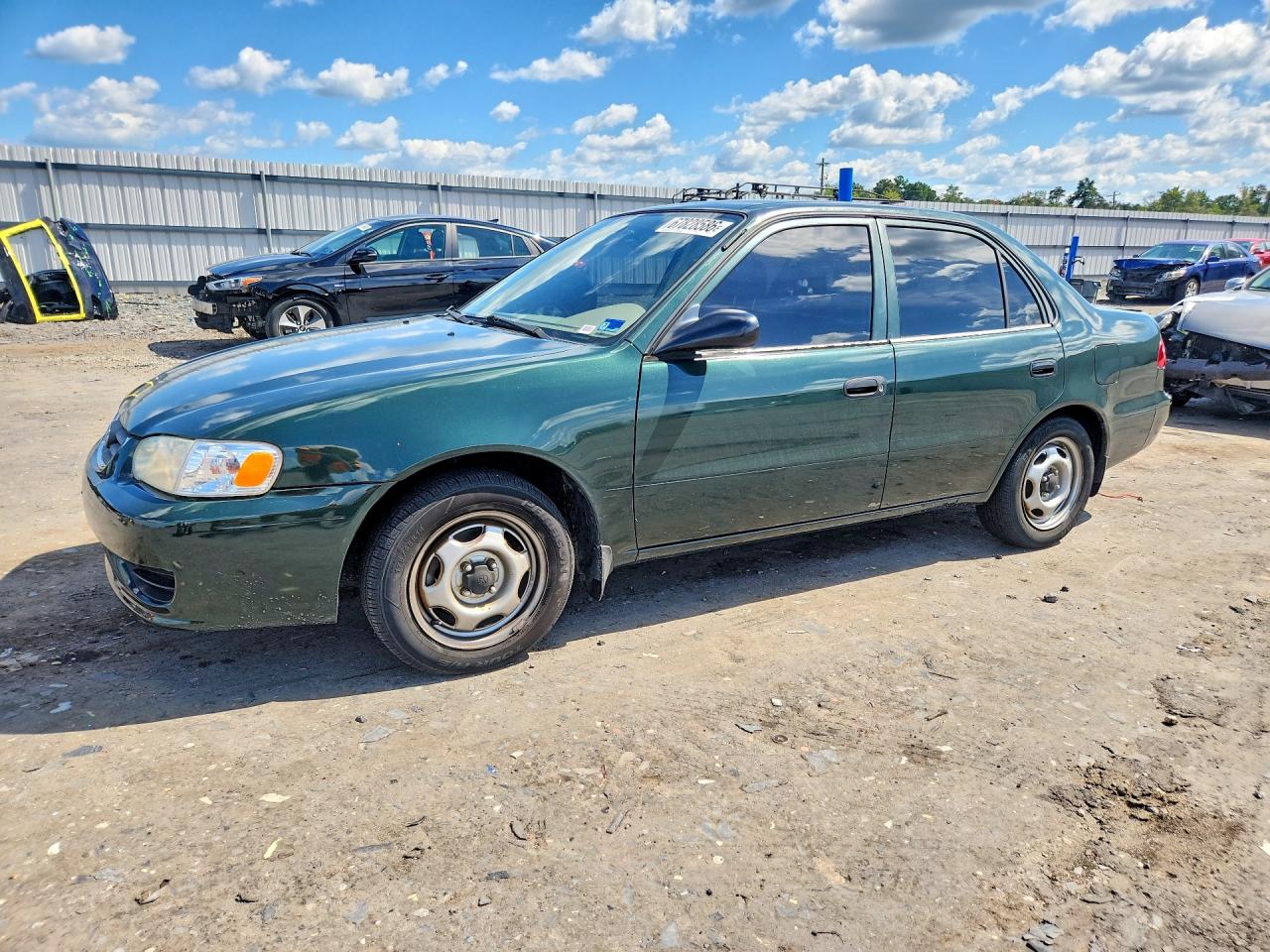 2002 Toyota Corolla Ce Green vin: 2T1BR12EX2C548027