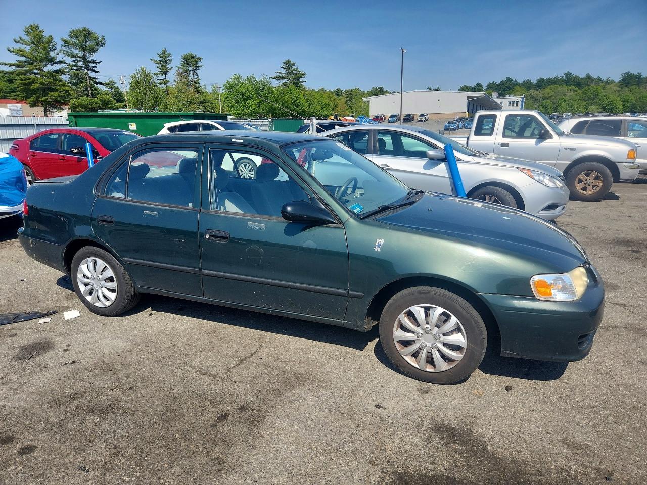 2002 Toyota Corolla Ce Зеленый vin: 2T1BR12EX2C565233